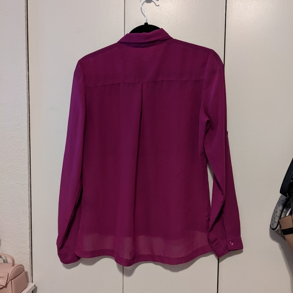 Suzy Shier Fuchsia Blouse - Picture 4 of 5
